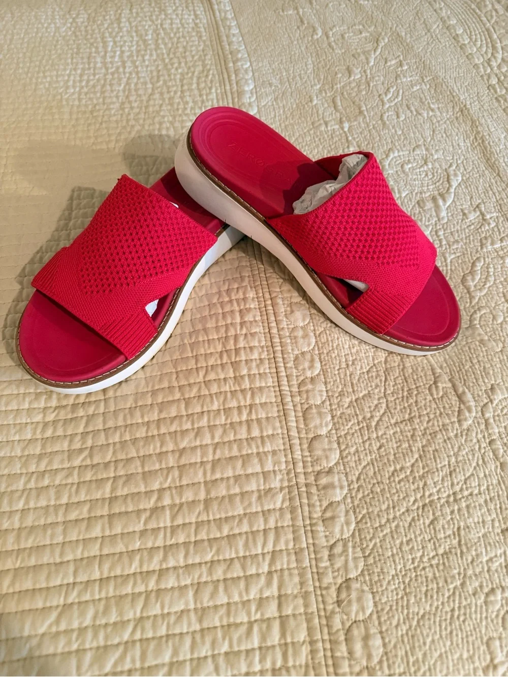 Cole Haan Hot Pink Knit Slip-On Sneaker